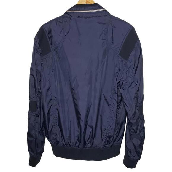 Retro 90's Akademiks Men's Sz XL Navy Windbreaker Casual Rain Jacket (1673) - Picture 3 of 9